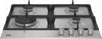 Beko Built-In Gas Hob, 4 Burners, 68 cm, Stainless - HIMW64225SX - ESTORES