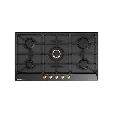 Fresh Rustic90/BR Built In Gas Hob, 5 Burners, 90 cm, Black - Fresh-50009613 - ESTORES