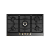 Fresh Rustic90/BR Built In Gas Hob, 5 Burners, 90 cm, Black - Fresh-50009613