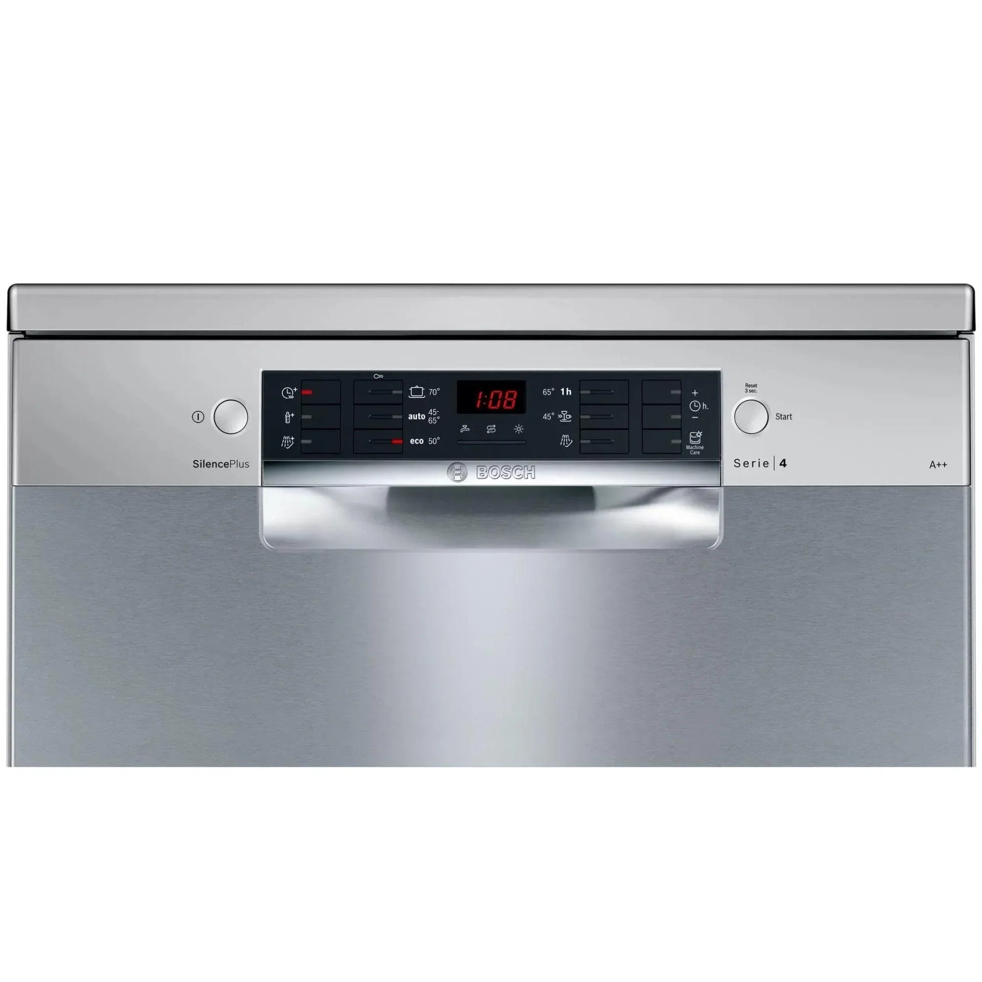 Bosch Series 4 Digital Dishwasher, 12 Place Settings, 5 Programs, Inox - SMS45DI10Q - ESTORES