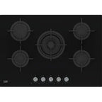 BEKO Built-In Gas Hob, 75 cm, Crystal, 4 Burners 1 Wok - HILW 75222 S - ESTORES