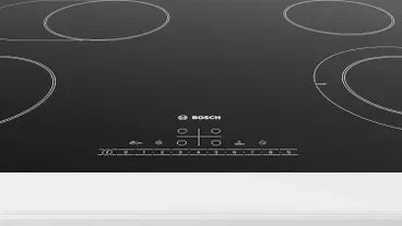 Bosch Serie 6 Electric Built-In Hob, 4 Burner, 80 cm, Black - PKN811FP1E - ESTORES