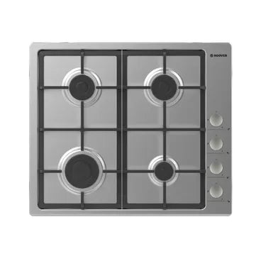 Hoover Built In Gas Hob, 4 Burners, 60 cm, Stainless Steel - HHG6LSX-EGY