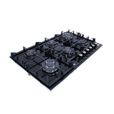 Purity EXEP Built In Gas Hob, 6 Burners, 90 cm, Black - HPT904G