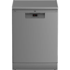 Beko Digital Built-In Dishwasher, 14 Place Settings, 5 Programs, Silver - BDFN15420S