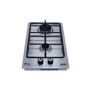 Purity EXEP Built In Gas Hob, 2 Burners, 30 cm, Stainless Steel - HPT302S