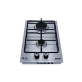 Purity EXEP Built In Gas Hob, 2 Burners, 30 cm, Stainless Steel - HPT302S