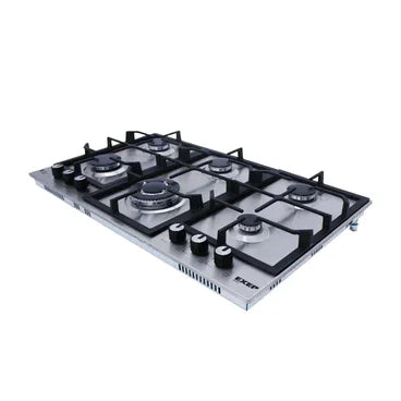 Purity EXEP Built In Gas Hob, 6 Burners, 90 cm, Stainless Steel - HPT902S - ESTORES