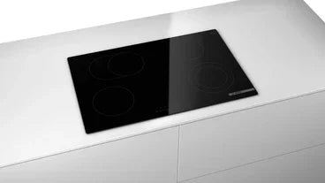 BOSCH Series 6 Built In Electric Hob, 4 Burners, 80 cm, Black - PKN811FP2E - ESTORES