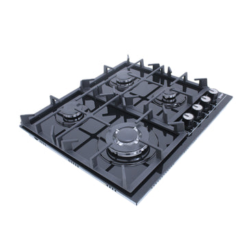 Purity EXEP Built In Gas Hob, 4 Burners, 60 cm, Black - HPT603G