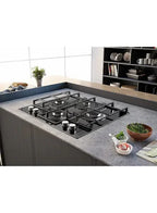Ariston Built In Gas Hob, 4 Burners, 60 cm, Black - AGS61SBK - ESTORES