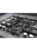 Ariston Built In Gas Hob, 4 Burners, 60 cm, Black - AGS61SBK - ESTORES
