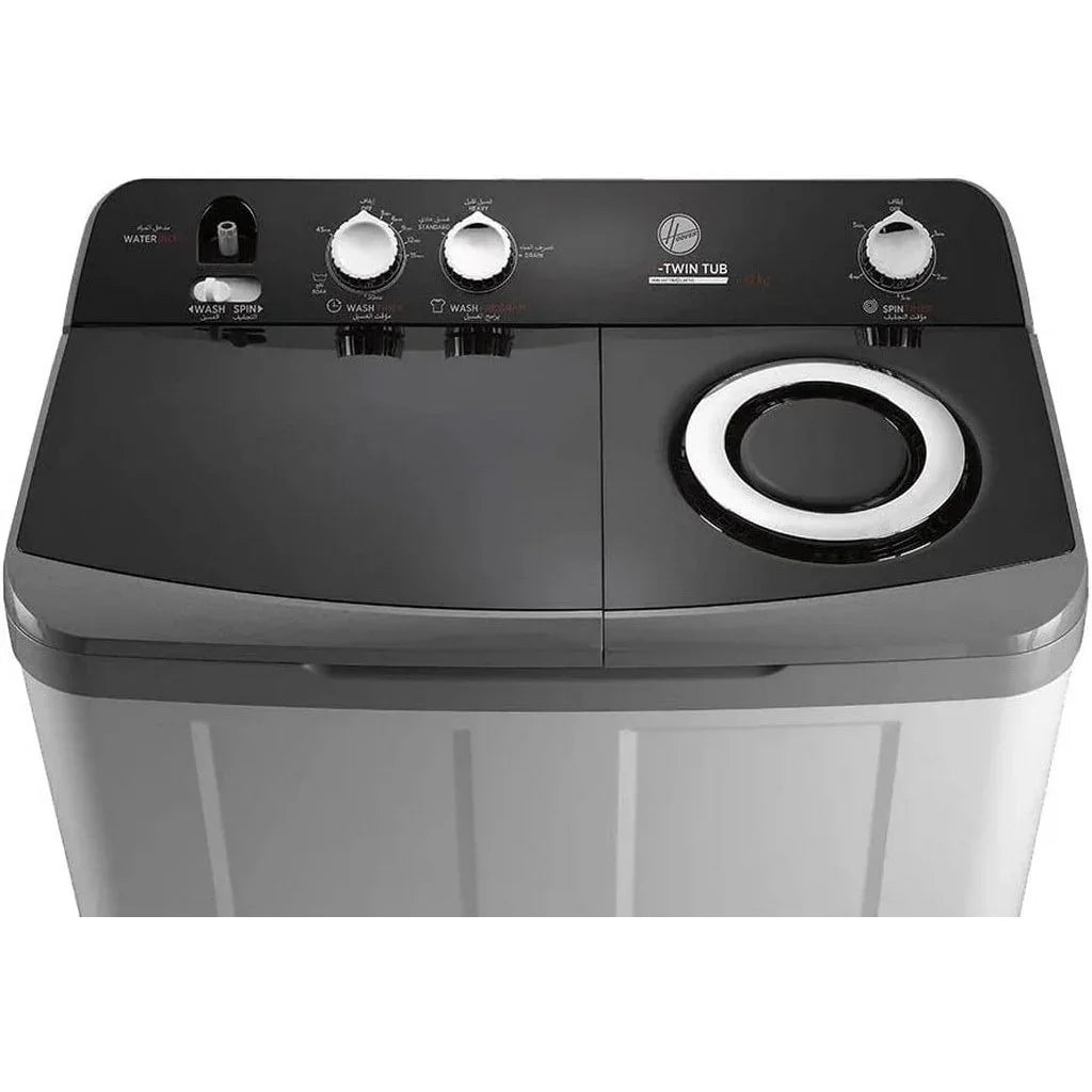 Hoover Semi-Automatic Washing Machine 12 KG , Motorine , Grey HW-HTTN12LSTO - ESTORES