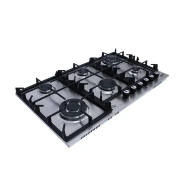 Purity EXEP Built In Gas Hob, 6 Burners, 90 cm, Stainless Steel - HPT904S - ESTORES