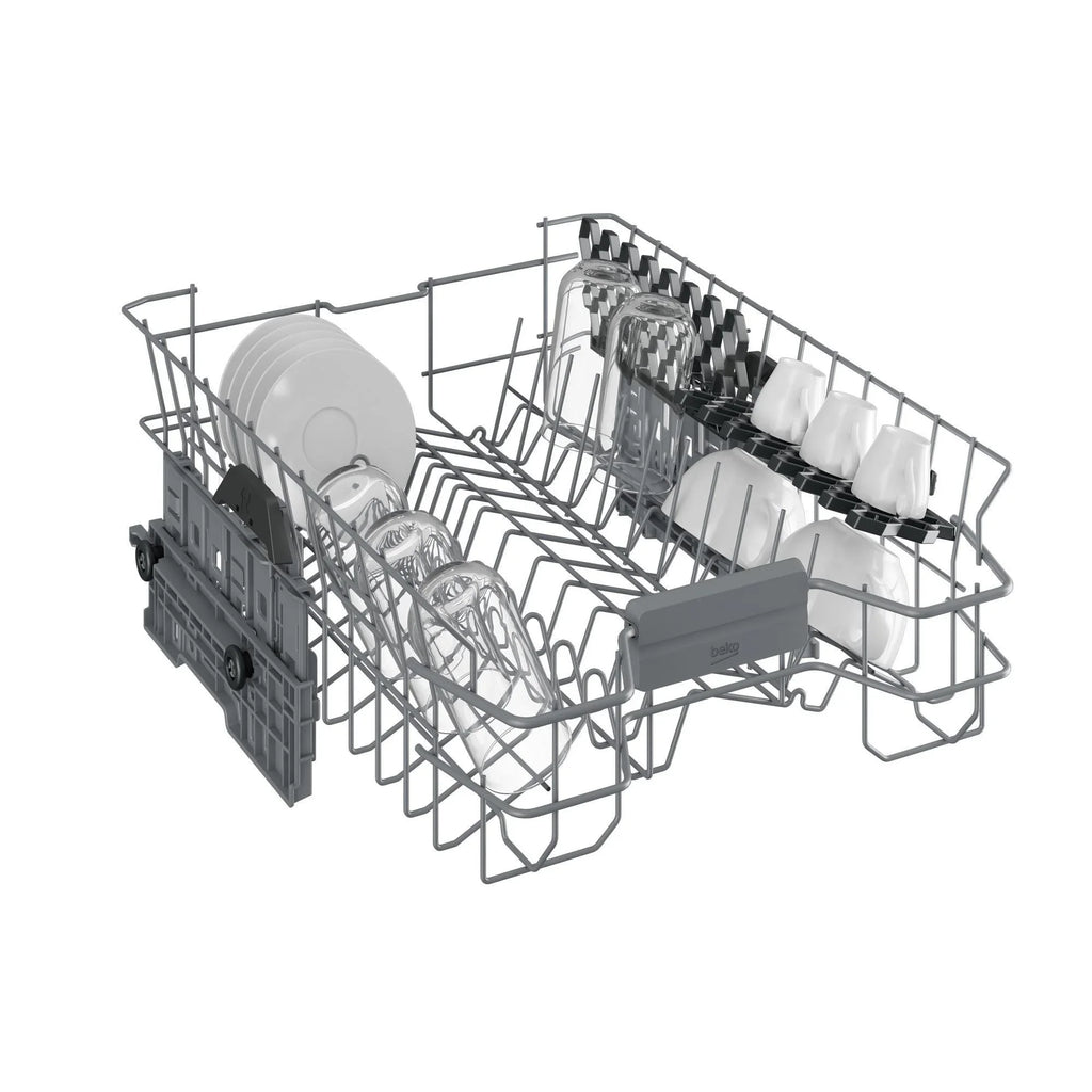 Beko Digital Dishwasher, 10 Place Settings, 5 Programs, Black - BDFS15020B - ESTORES