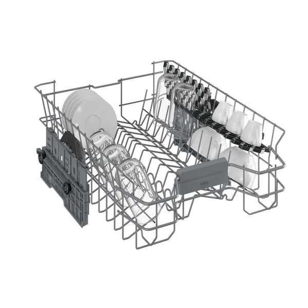 Beko Digital Dishwasher, 10 Place Settings, 5 Programs, Black - BDFS15020B - ESTORES