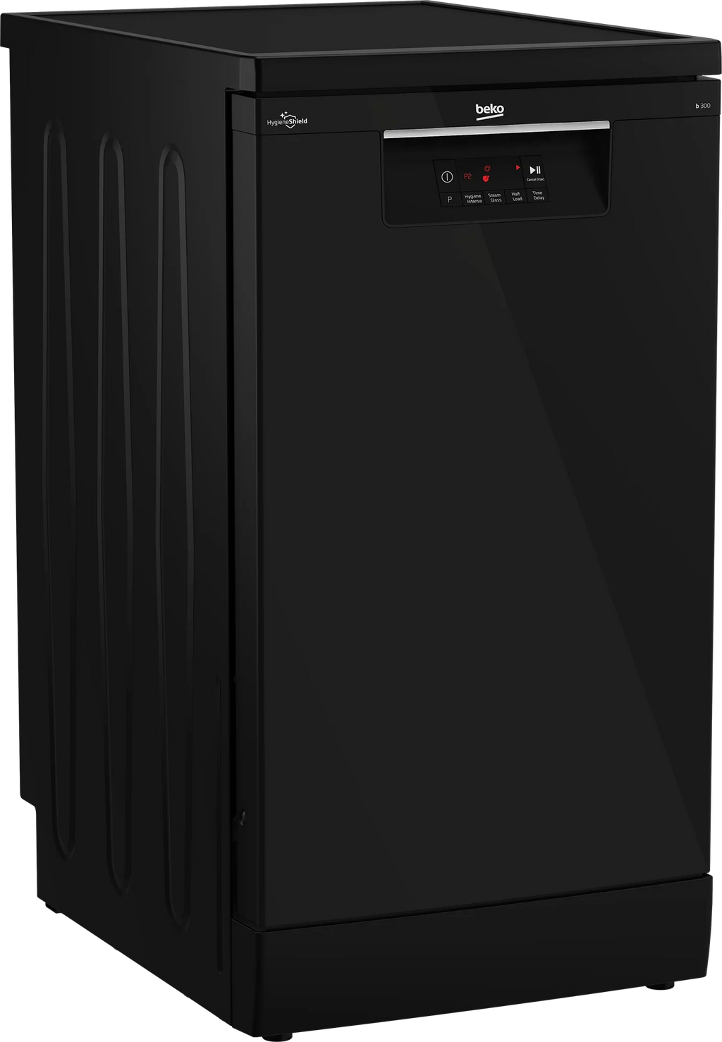 Beko Digital Dishwasher, 10 Place Settings, 5 Programs, Black - BDFS15020B - ESTORES