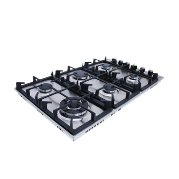 Purity EXEP Built In Gas Hob, 6 Burners, 90 cm, Stainless Steel - HPT903S