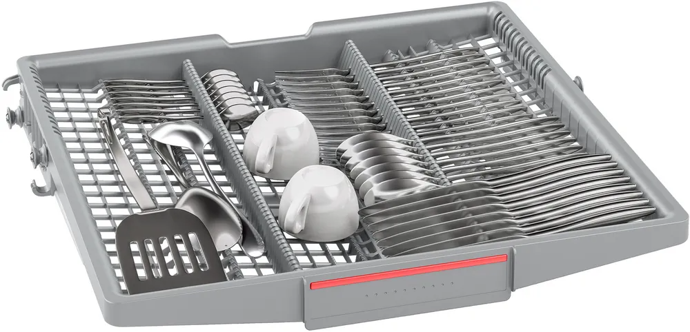 Bosch Serie 6 Digital Dishwasher, 13 Place Settings, 8 Programs, Silver - SMS68MI09E