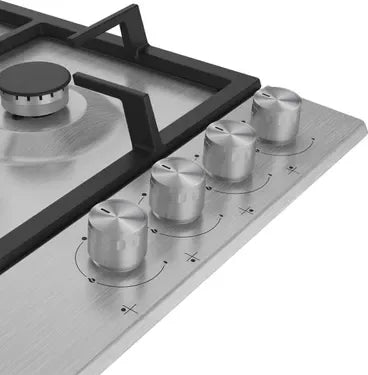 Beko Built-In Gas Hob, 4 Burners, 68 cm, Stainless - HIMW64225SX - ESTORES
