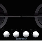 HOOVER Built-In Gas Hob, 4 Burners, 60 cm, Black Glass - HGV64SMTCGB - ESTORES