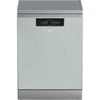 Beko Digital Dishwasher With Inverter Technology, 15 Place Settings, 6 Programs, Silver - BDFN36531XC - ESTORES