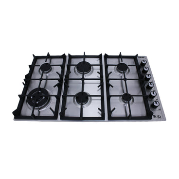 Purity EXEP Built In Gas Hob, 6 Burners, 90 cm, Stainless Steel - HPT903S