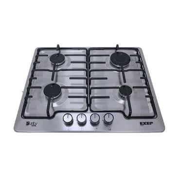 urity EXEP Built In Gas Hob, 4 Burners, 60 cm, Stainless Steel - HPT604S - ESTORES