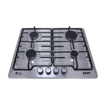 urity EXEP Built In Gas Hob, 4 Burners, 60 cm, Stainless Steel - HPT604S