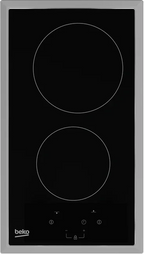 Beko Built-In Electric Hob, 2 Burners, 30 cm, Black - HDMC 32400 TX - ESTORES