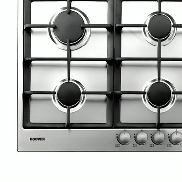 Hoover Built In Gas Hob, 6 Burners, 90 cm, Stainless Steel - PG960/1SXGH EGY