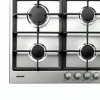 Hoover Built In Gas Hob, 6 Burners, 90 cm, Stainless Steel - PG960/1SXGH EGY - ESTORES