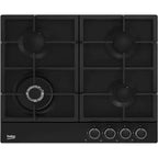 Beko Gas Built-In Hob, 4 Burners, 60 cm, Black - HIAW 64225 BX - ESTORES