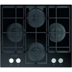 Ariston Built In Gas Hob, 4 Burners, 60 cm, Black - AGS61SBK - ESTORES