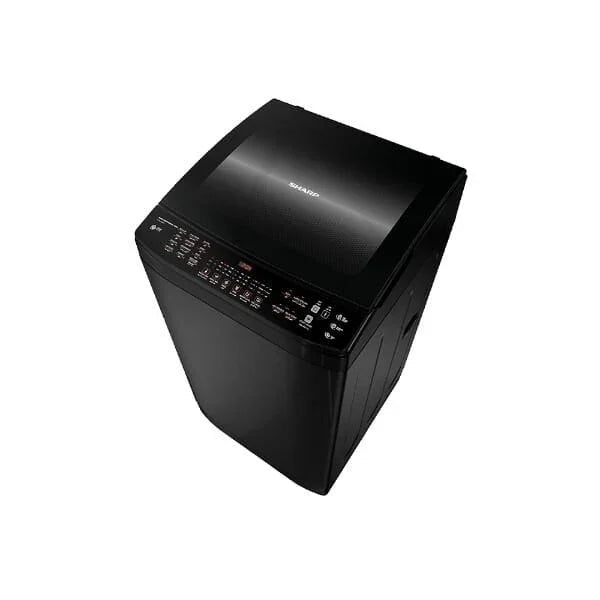SHARP Top Automatic Washing Machine With Ddm Inverter Technology , Pump , Digital , 11 Kg , Black - Es - Td11Gbkp - ESTORES