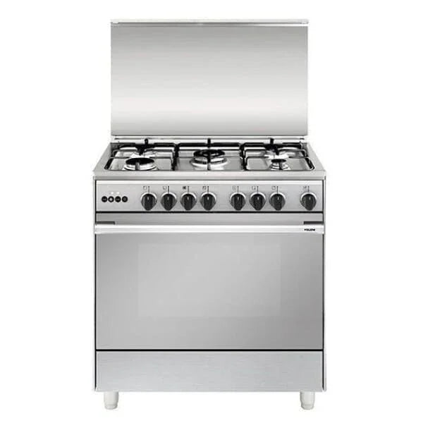 Glem Gas Cooker, 5 Burners, Silver, 90 cm - UN9612RIFSG - ESTORES