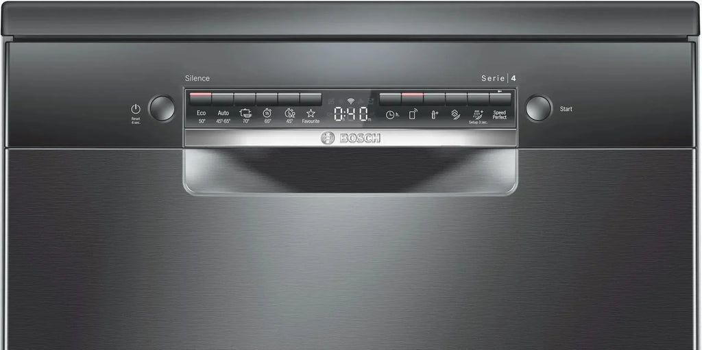 Bosch Series 4, free-standing dishwasher, 60 cm, Black inox,SMS4IKC62T - ESTORES
