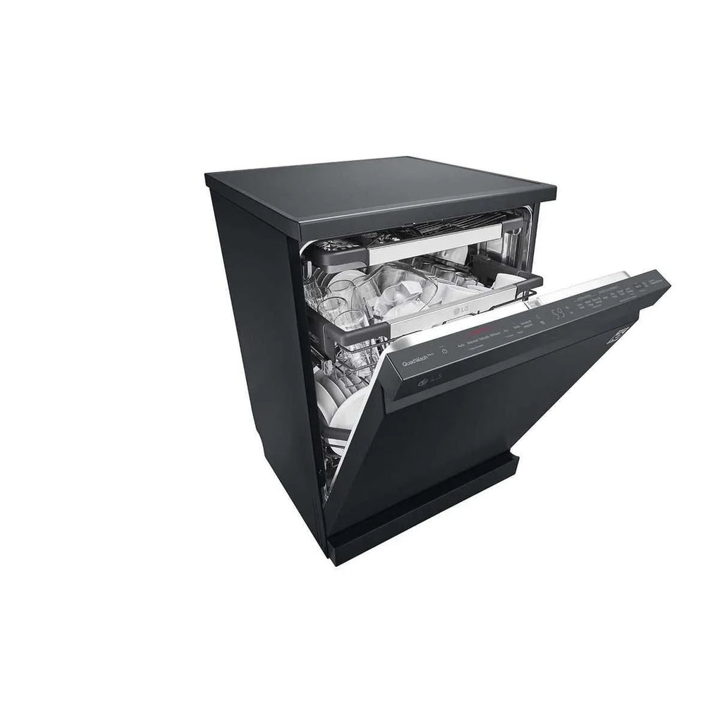 LG Digital Dishwasher With Inverter Technology, 14 Place Settings, 10 Programs, Black - DFC335HM - ESTORES