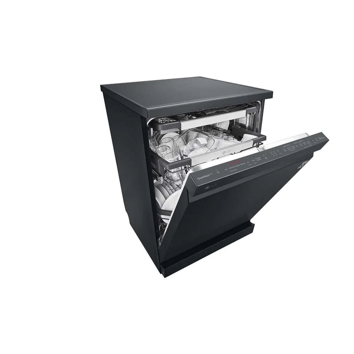 LG Digital Dishwasher With Inverter Technology, 14 Place Settings, 10 Programs, Black - DFC335HM - ESTORES