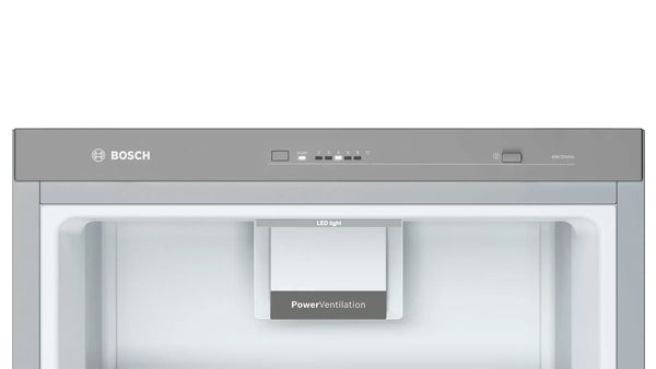 Bosch Series 4 Digital Refrigerator, No Frost, 346 Liters, Stainless Steel - KSV36VL30U - ESTORES