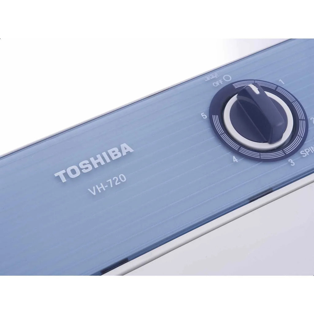 Toshiba Top Load Half Automatic Washing Machine, 7 kg, White - VH-720 - ESTORES