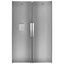 Ocean Twins Digital No Frost Side By Side Refrigerator, 402 Liters, Silver - OCM402TNFXA+CVK397NFXA - ESTORES
