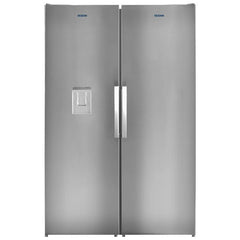 Ocean Twins Digital No Frost Side By Side Refrigerator, 402 Liters, Silver - OCM402TNFXA+CVK397NFXA