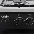 Unionaire Uni Chef Gas Cooker, 90 cm, 5 Burners, Black - C69SB-DC-426-F-UCHEF-2W-AL - ESTORES