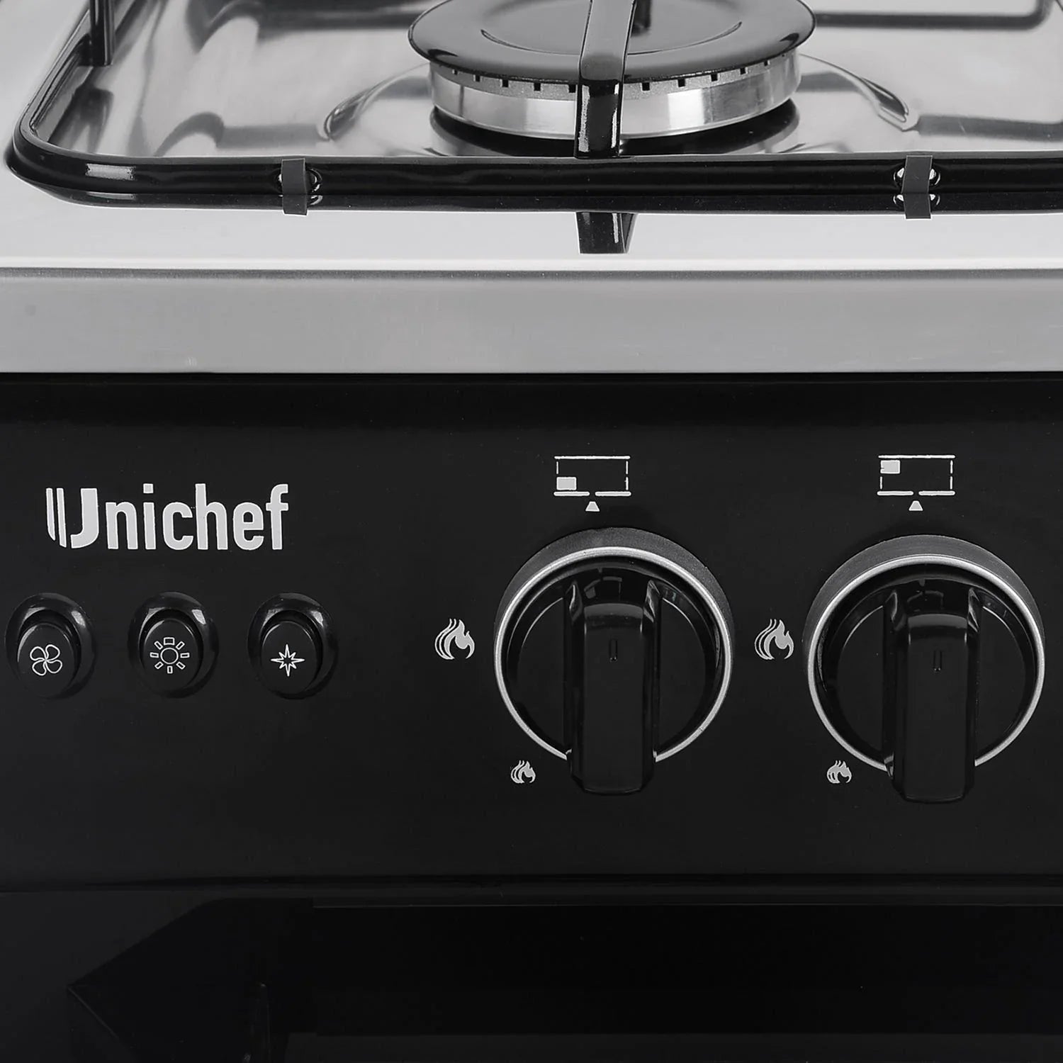 Unionaire Uni Chef Gas Cooker, 90 cm, 5 Burners, Black - C69SB-DC-426-F-UCHEF-2W-AL - ESTORES