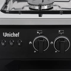 Unionaire Uni Chef Gas Cooker, 90 cm, 5 Burners, Black - C69SB-DC-426-F-UCHEF-2W-AL