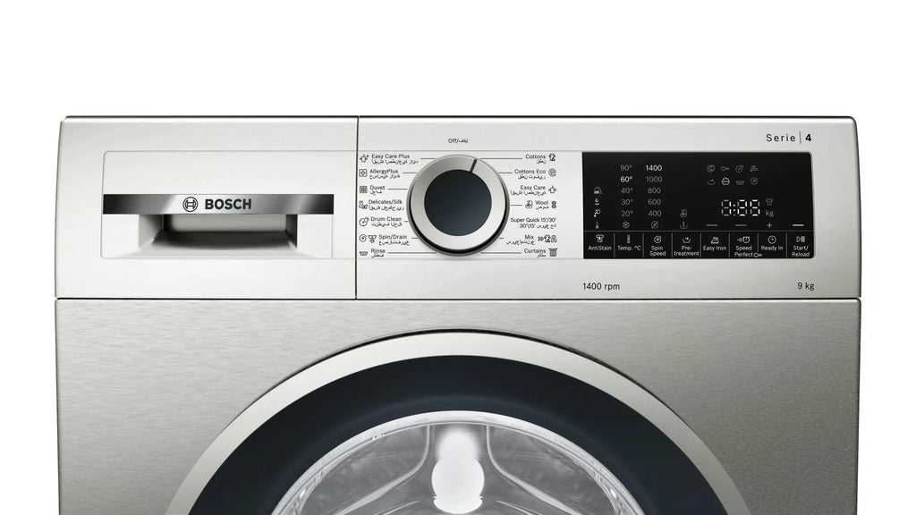 Bosch Digital Front Loading Full Automatic Washing Machine , 9Kg , Silver - Wga144Xveg - ESTORES