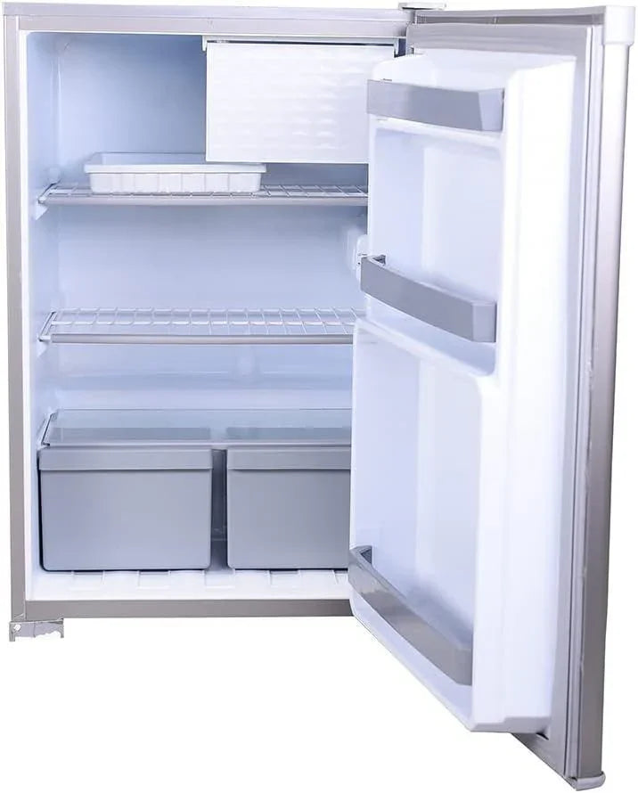 Hamburg Defrost Mini Bar Refrigerator, 140 Liter, Silver - FB15 - ESTORES