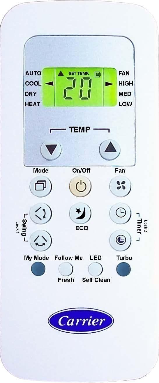 Carrier Optimax Pro Digital Split Air Conditioner With Plasma Function, 2.25 HP, Cooling & Heating, White - QHCT18N - EStores