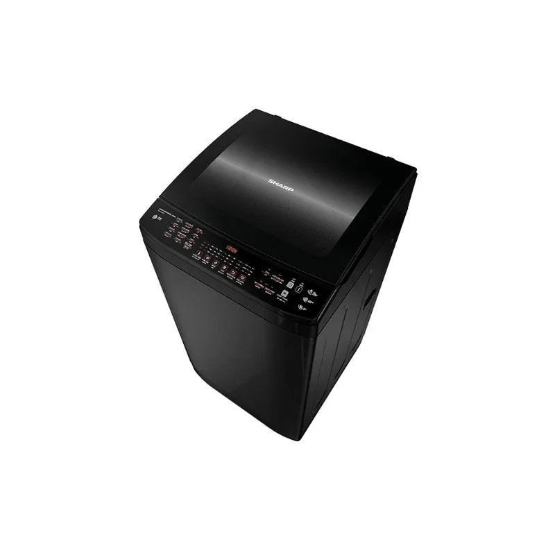 SHARP Top Automatic Washing Machine With Ddm Inverter Technology , Pump , Digital , 13 Kg , Black - Es - Td13Gbkp - ESTORES